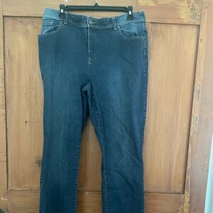 Chico's 2 US 12 Medium Wash Stretch Straight Blue Jeans